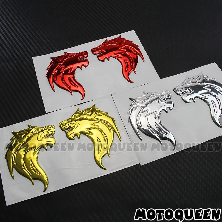 Motorcycle Decals Vintage locomotives Tank Pad Helmet Shell Wind Fender Wolf Stickers for Cross-country Bending beam Motorbike