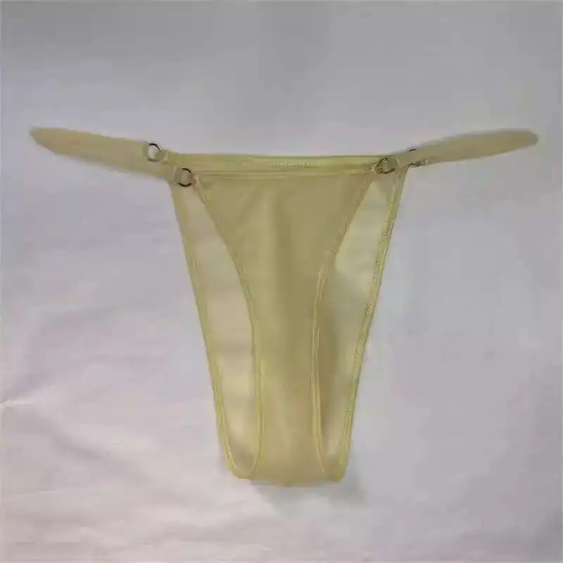 Waist76.6-100cm Latex Leather G String Underpants Men Lingerie Panties Crotch Length22cm Plus Size Underwear Sexy Briefs