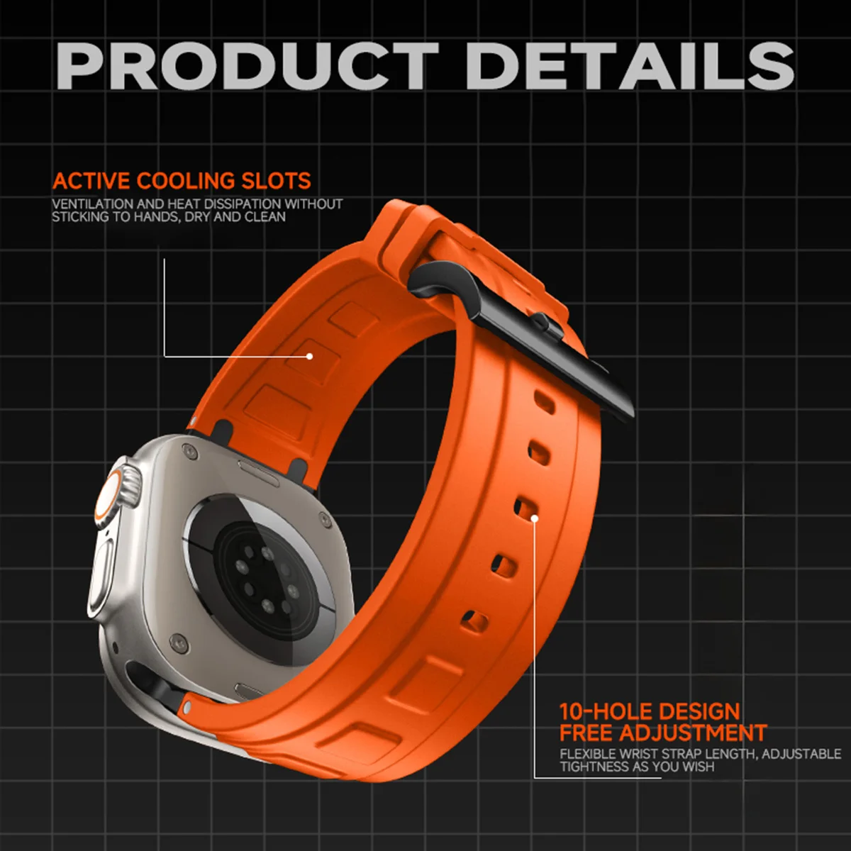 Apple Watch ウルトラ/2 49 ミリメートル 10 9 8 7 46 ミリメートル 45 42 41 ミリメートル修正された金属統合リストバンド iWatch 6 5 SE 44 ミリメートル用シリコンストラップ