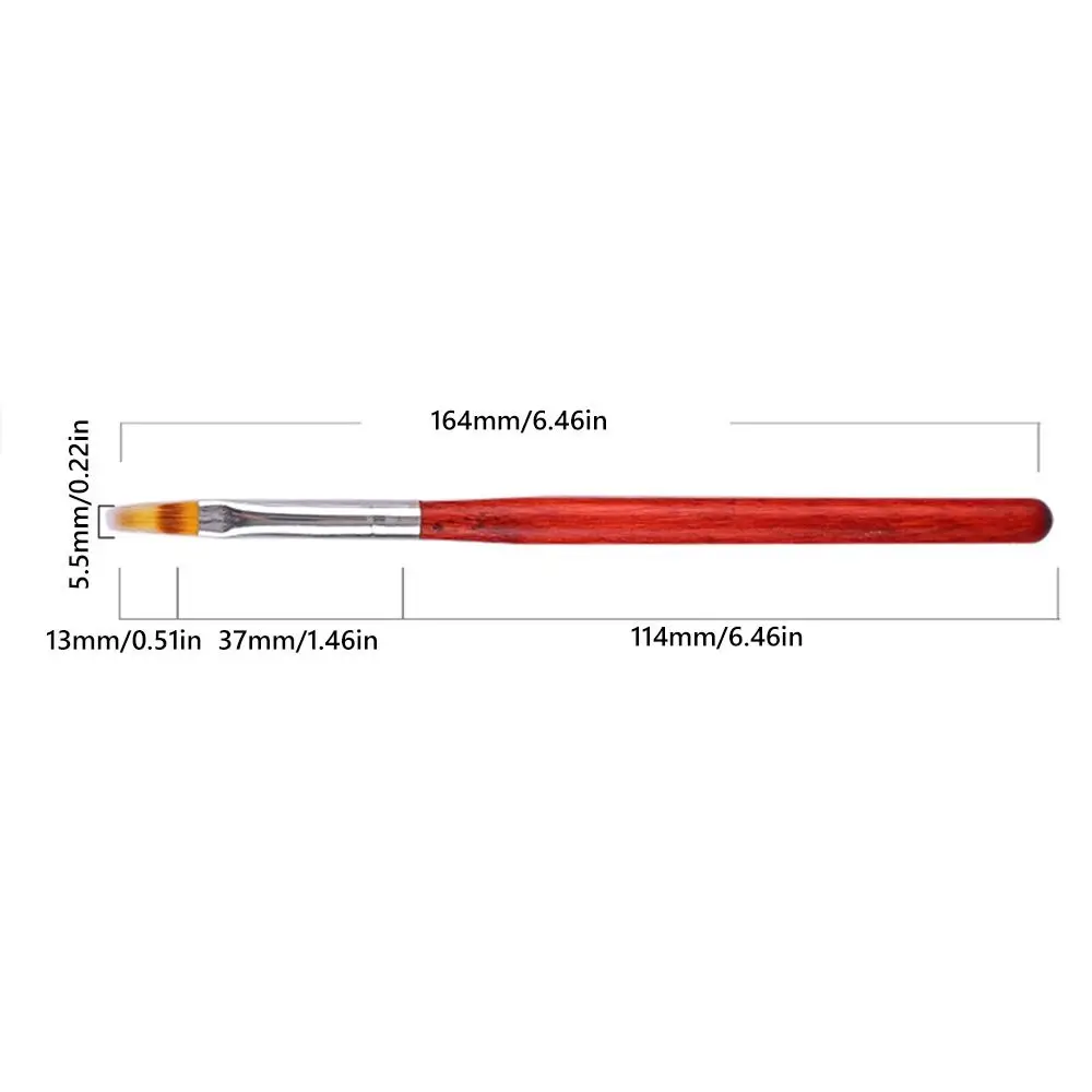 بسيط الدانتيل أومبير تصميم مسمار فرشاة فنية DIY بها بنفسك رسم الزهور أداة العناية بالأظافر مسمار الفن القلم مانيكير فرشاة أدوات هلام الأظافر #6