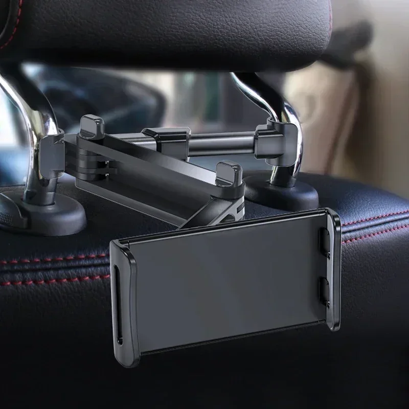 Teleskopischer Auto-Rücksitz-Telefonhalter Drehbarer Tablet-Ständer für Kopfstütze Halterung für Handy und Tablet – Detail 2