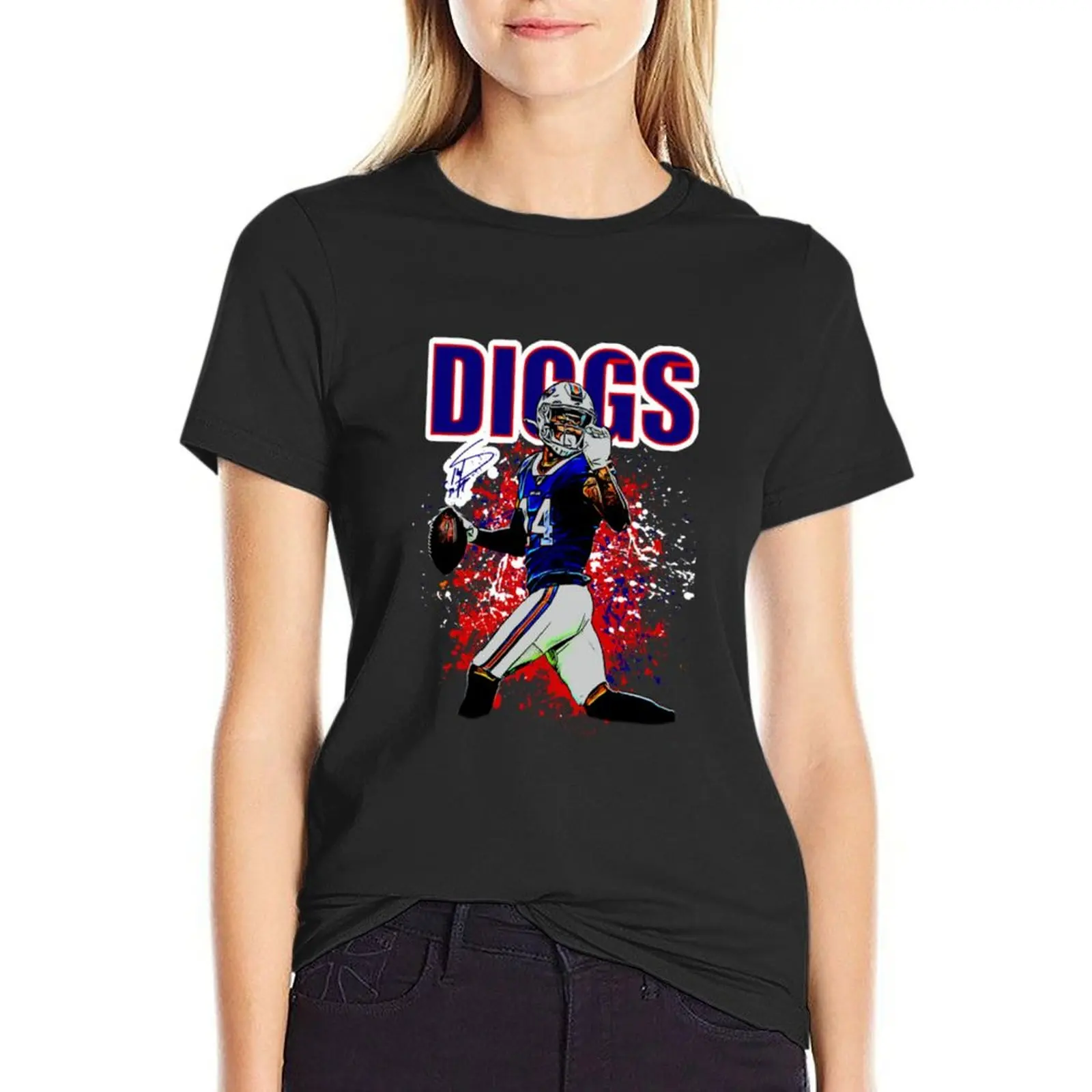 

diggs T-Shirt sports fans plain designer clothes Women luxury