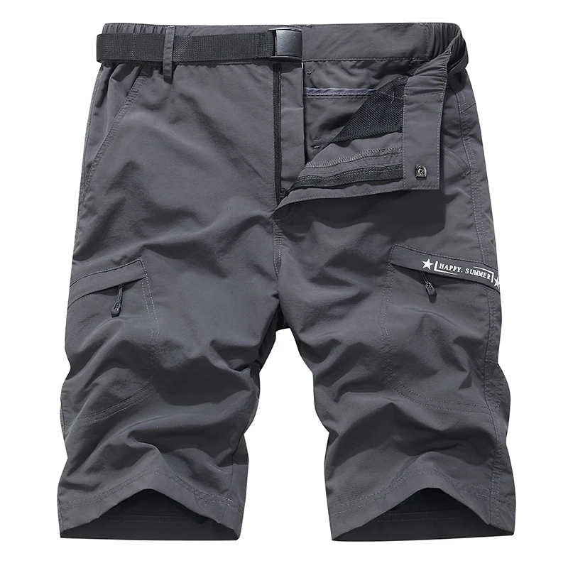 

Summer Men's Casual Loose Multi-pocket Cargo Shorts Thin Army Tactical Shorts Pants Fashion Trend Fifth Pants Solid Color Pants
