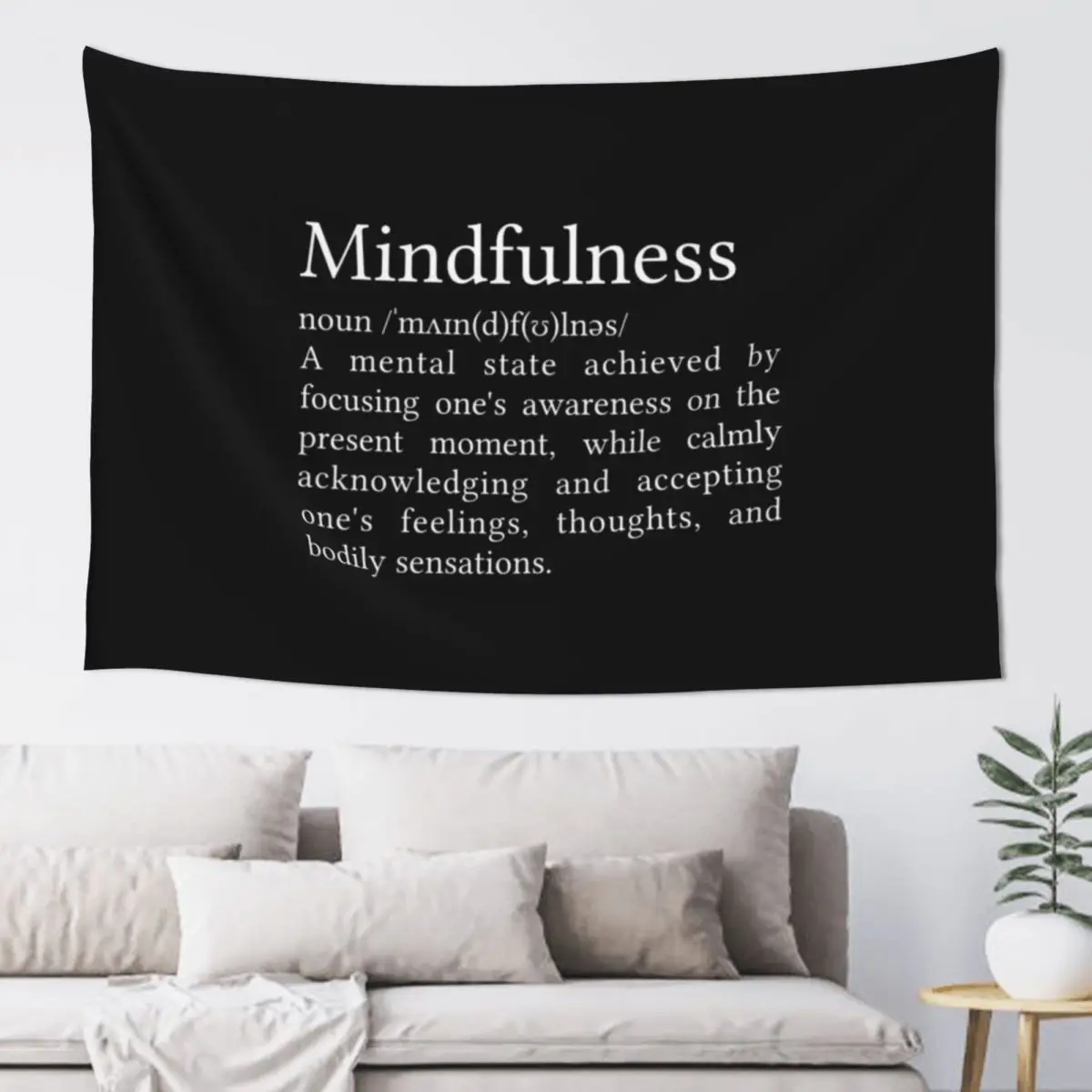 

Mindfulness Definition Tapestry Bedroom Decorations Room Decoration Korean Style Decoration Room Tapestry
