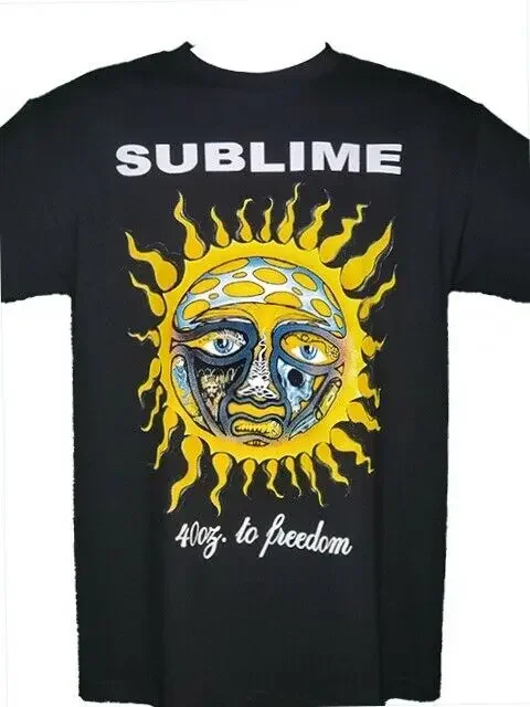SUBLIcloser-40oz. Complet EDOM-T-shirt noir Band Merch, Nouveau