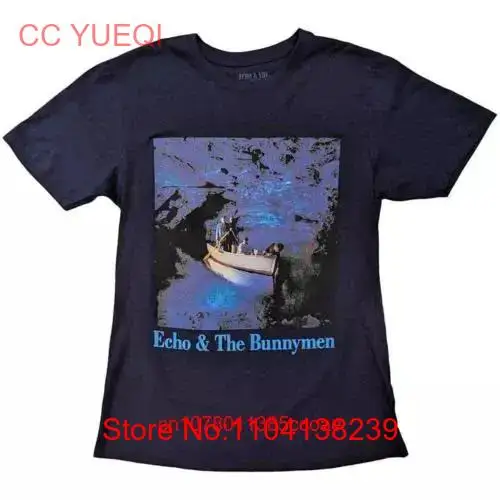 Echo The Bunnymen Official T Shirt Ocean Rain Blue Cotton long or short sleeves