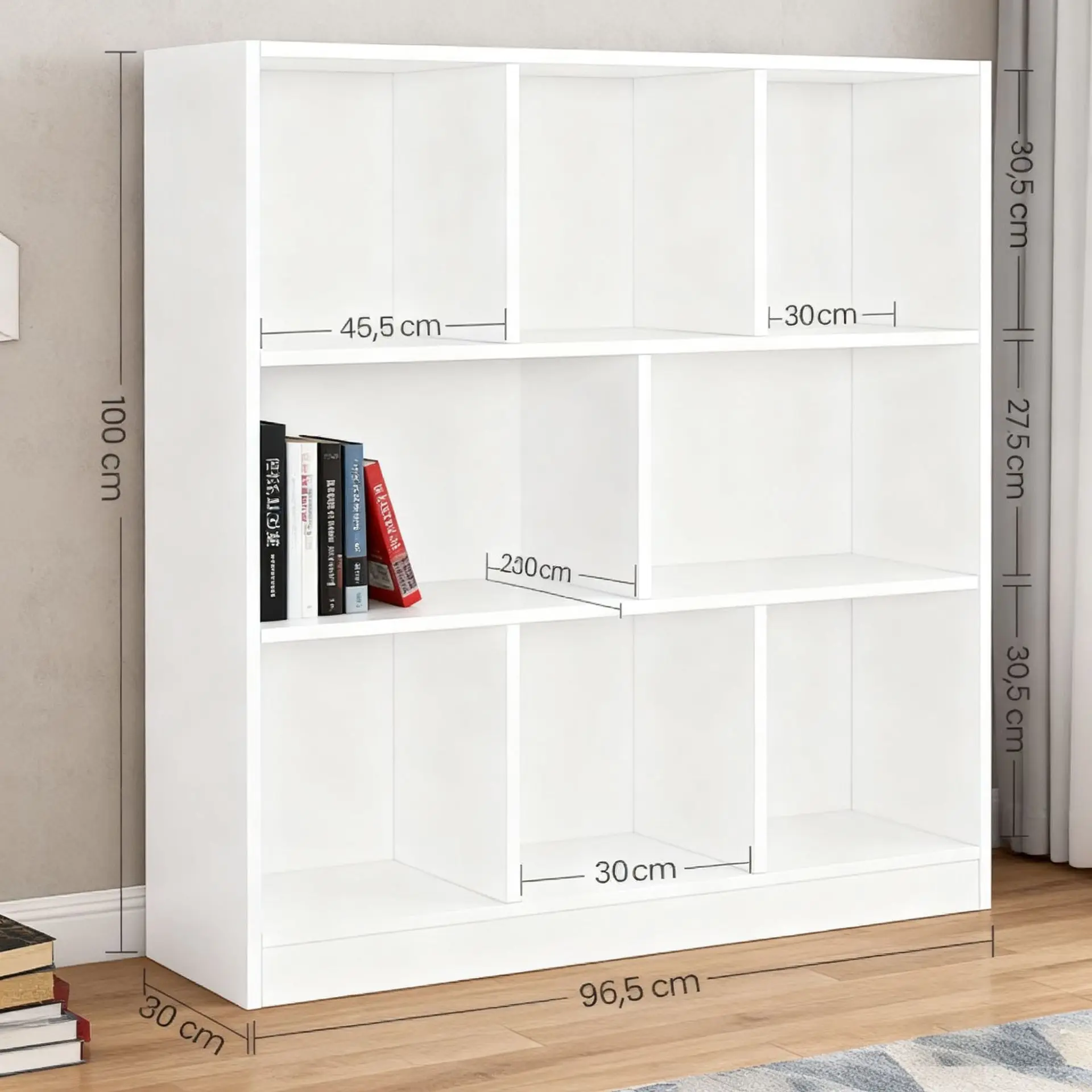 Cross-border simple bookshelf floor-to-ceiling shelf household low cabinet lattice cabinet storage locker bedroom kindergarten