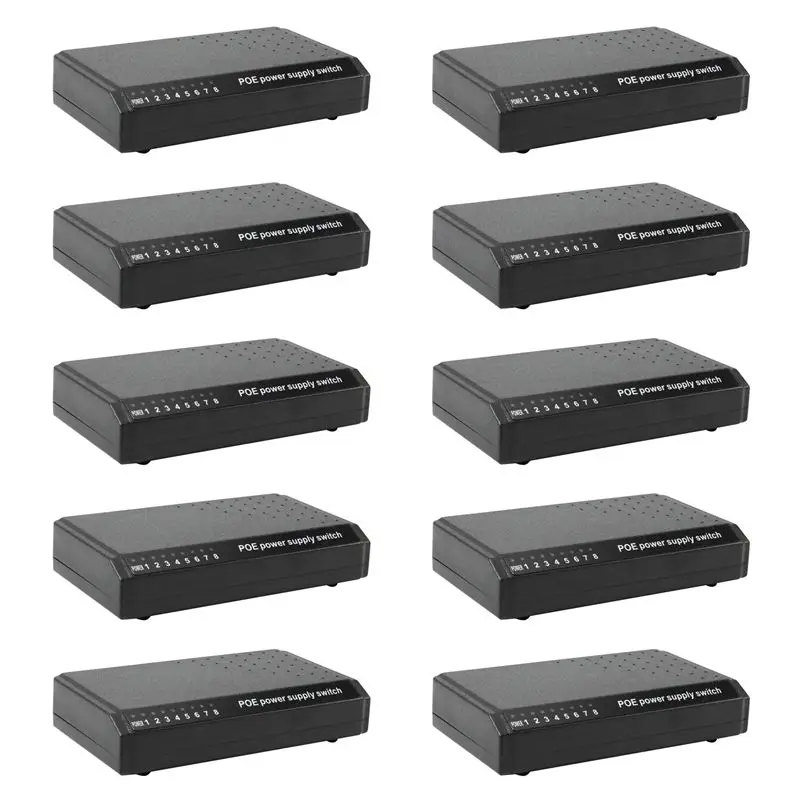 Ingenious-10X 8 Ports 6+2 POE Switch Injector Power Over RJ45 Ethernet Without Power Adapter Family Network System For Cameras