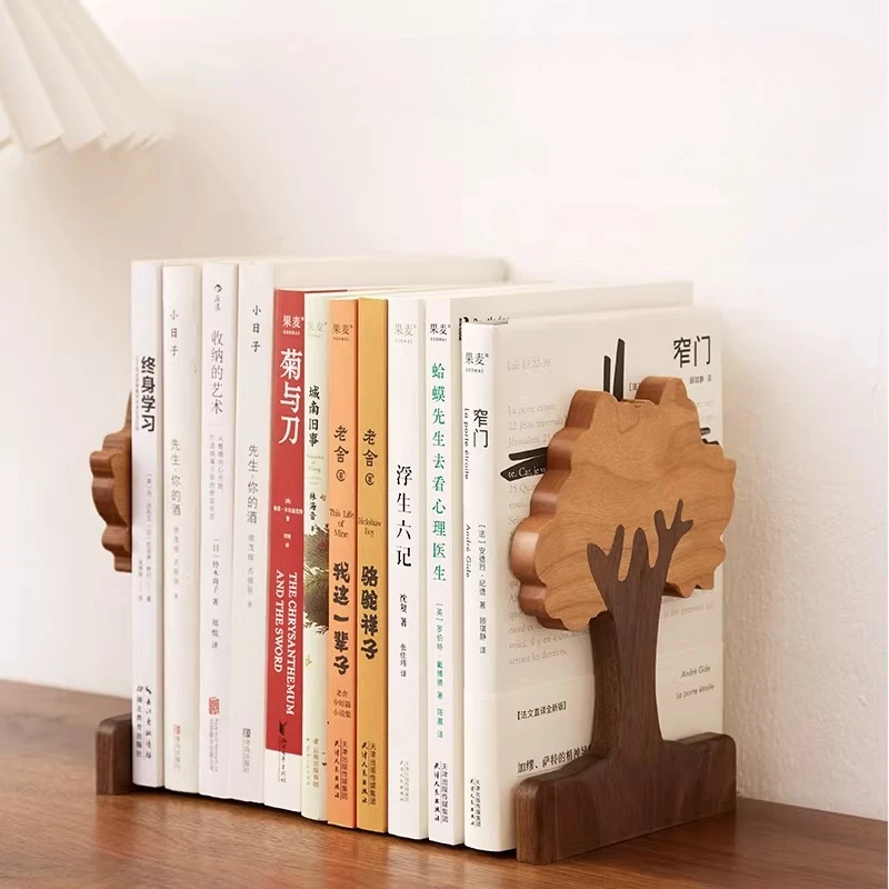 Desktop Scalable Book Storage Shelves Black Walnut Simple Student Use Desktop Book Shelves Table Storage Solid Wood Bookshelves