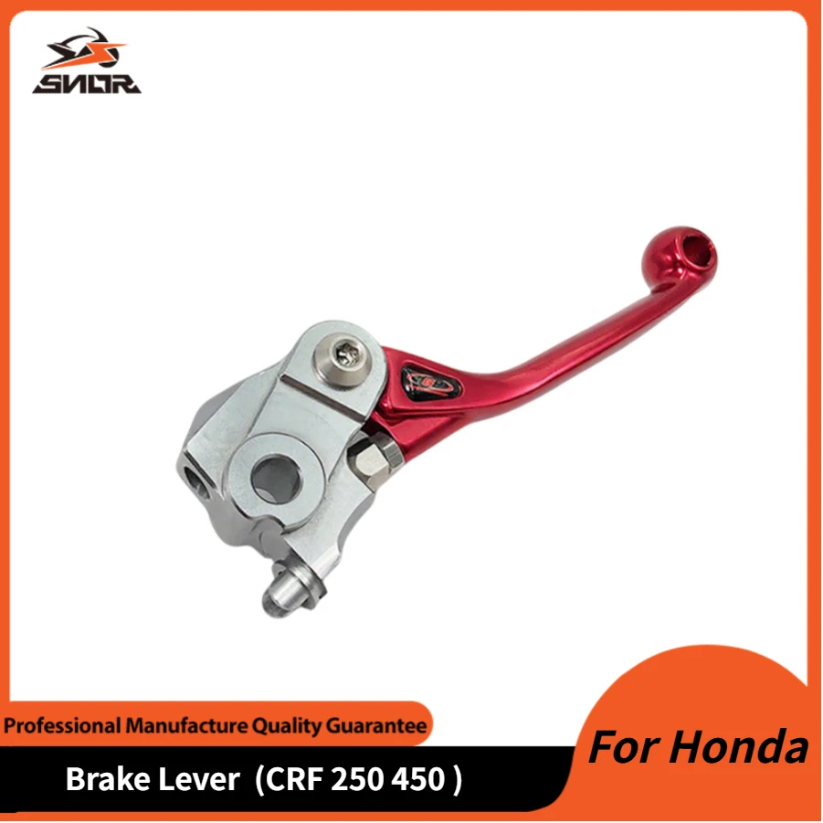 

SNOR CNC Brake Lever For HONDA CRF 250 450 07-20 Motocross Anti-fall Folding Adjustable Front Brake Clutch Handle CR125R CRF450R