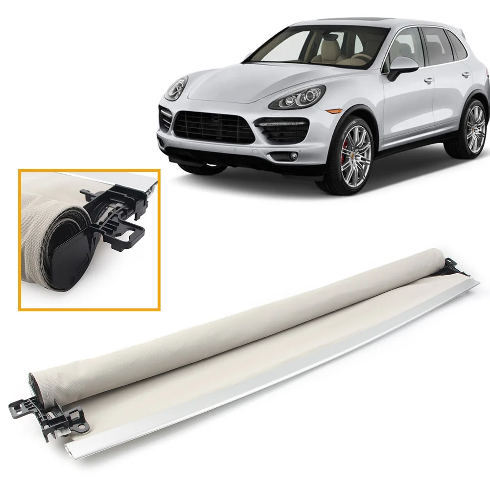 Car Beige Sunroof Sun Visor Shade Roof Sunproof Curtain Cover Assembly For Porsche Cayenne 2011 2012 2013 2014 2015 2016 2017