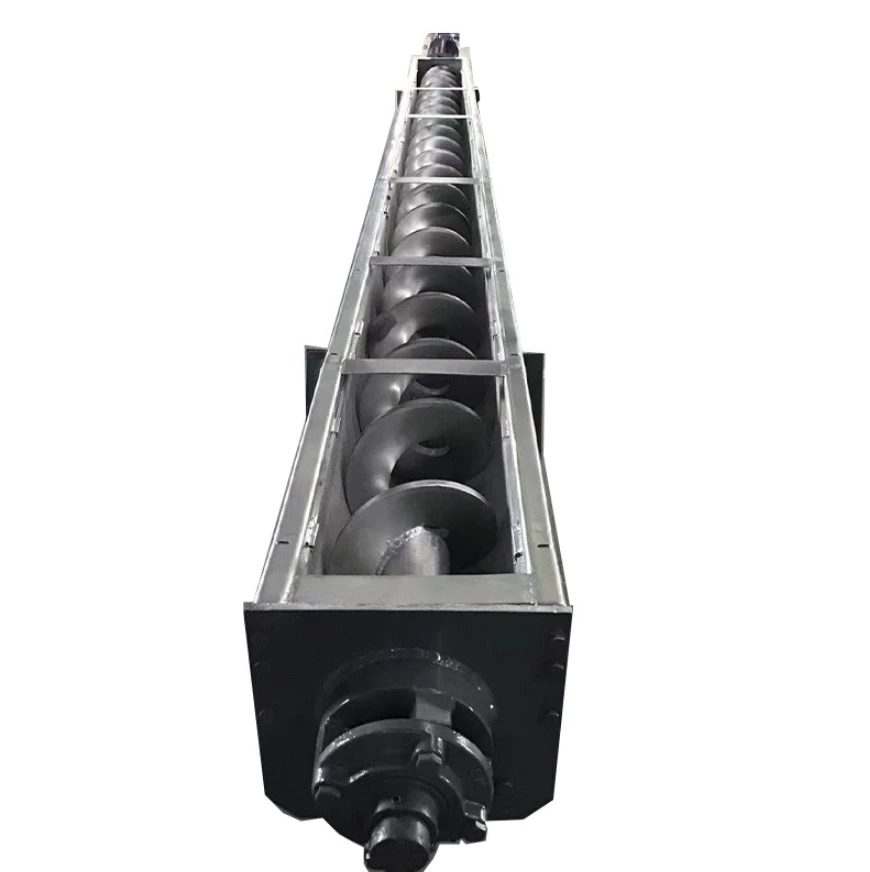 SS304 Thermal Heating & Cooling Stainless Shaftless Spiral Screw Auger  Conveyor