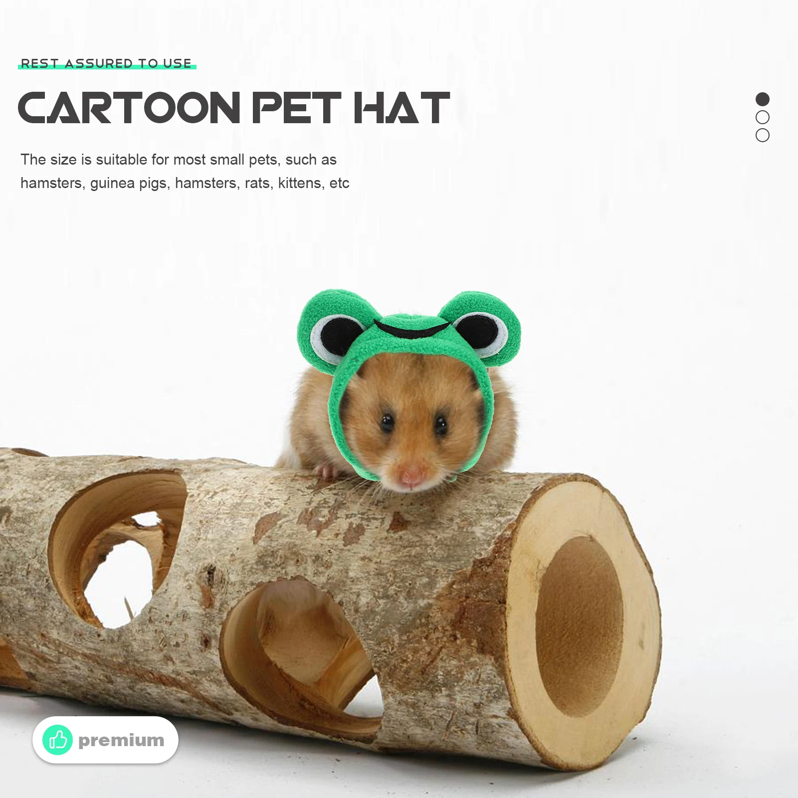 

Adorable Pet Hats for Small Animals Lightweight Reusable Washable Party Christmas Halloween Easter Photography Decoration