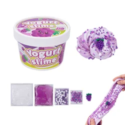 Fruit grape slime, crystal mud, fruit flavored cream clay, DIY dessert handmade toy, creative cultivation of hands-on ability