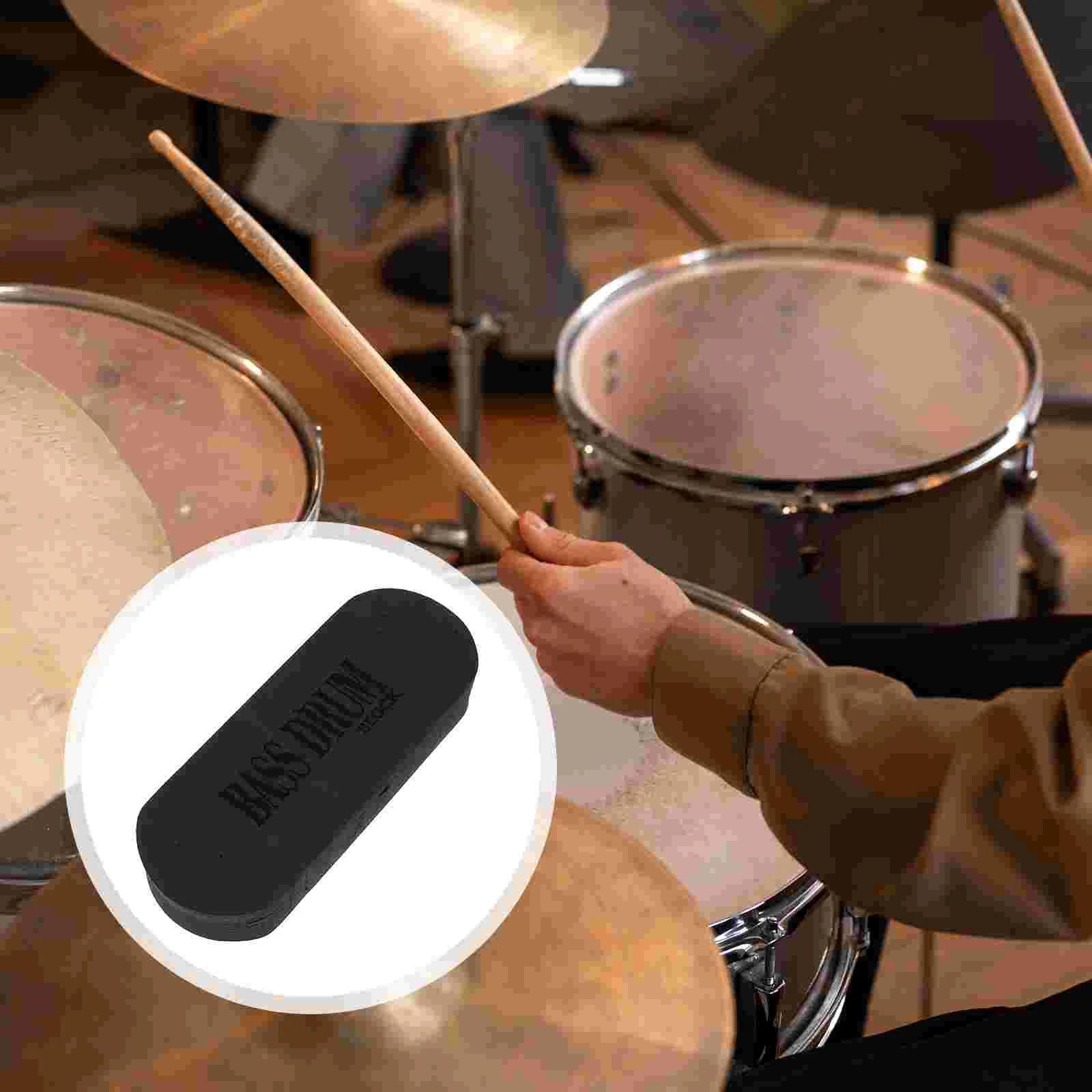 

Bass Drum Non-slip Cotton Instruments Brass Sponge Block Accessories Stop for Accessory