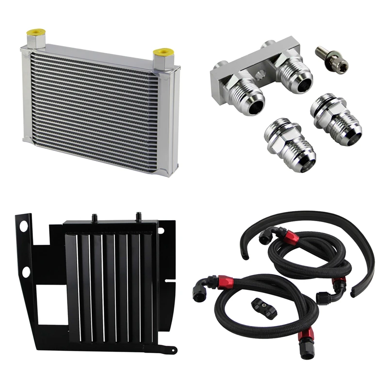 

FIT FOR BMW 3 SERIES 335I E90 E91 E92 E93 N54 25 ROW BOLT ON OIL COOLER KIT UPGRADE