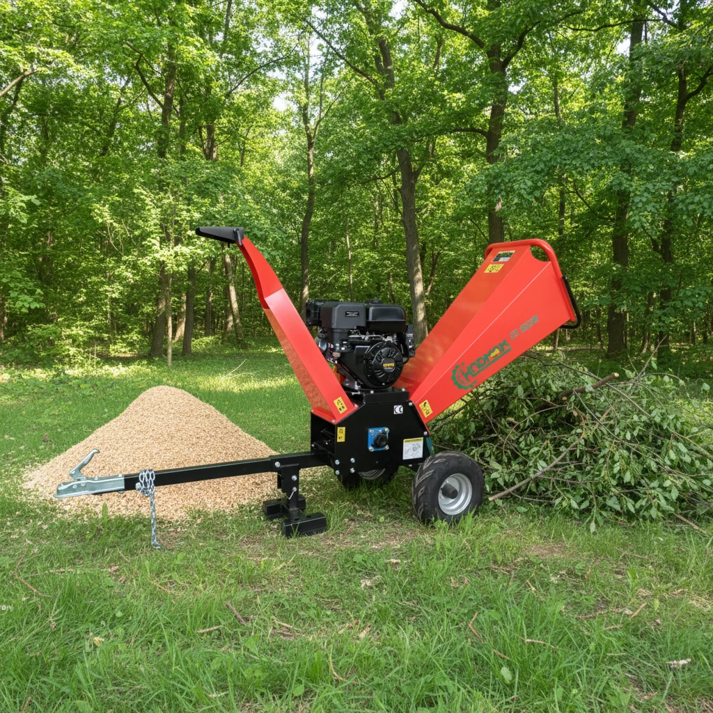 120mm Wood Chipping Machine Portable Shredder 15hp  Wood
