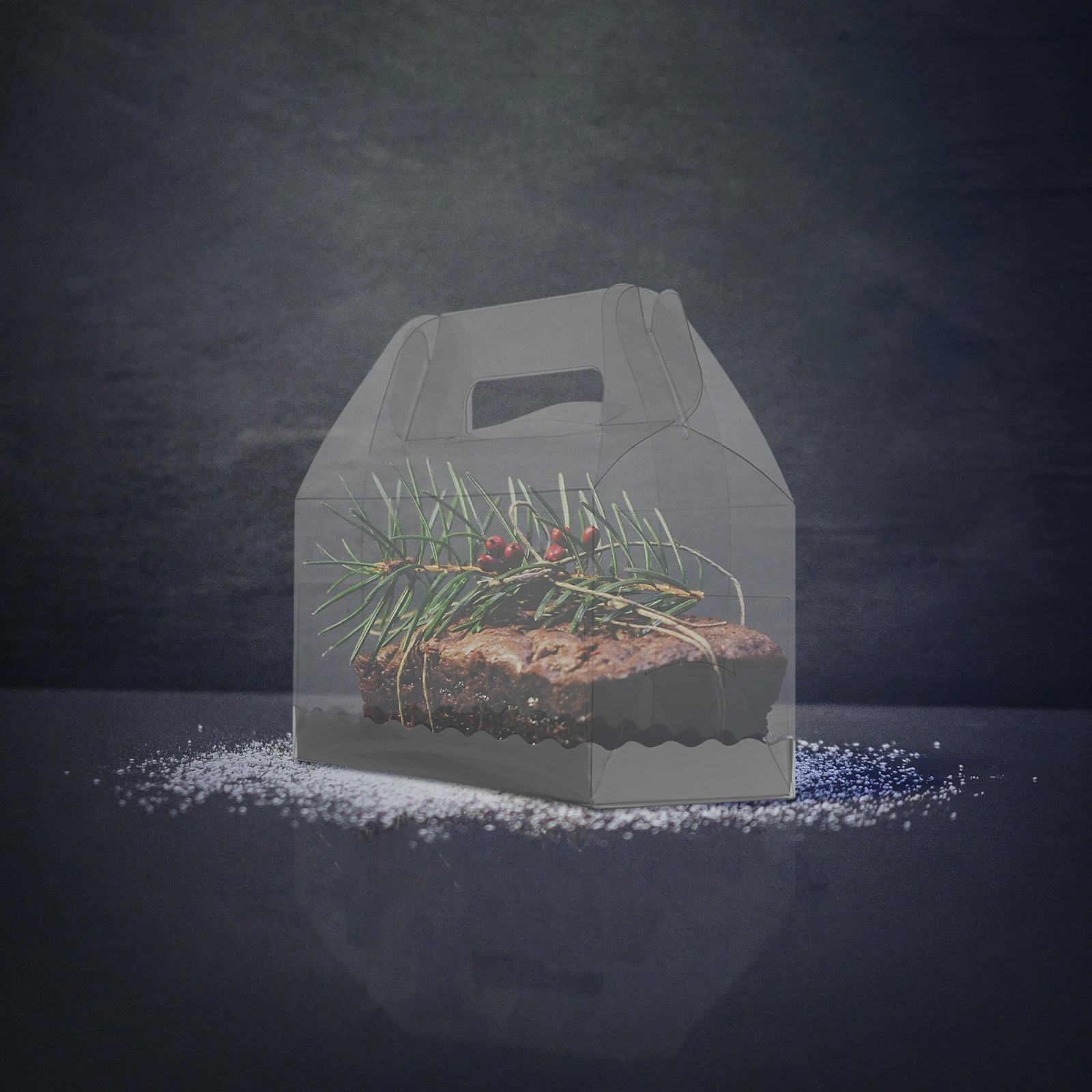 

10 Pcs Baking Box Beautiful Food Crisper Paper Cup Cake Muffin Containers Transparent Boxes