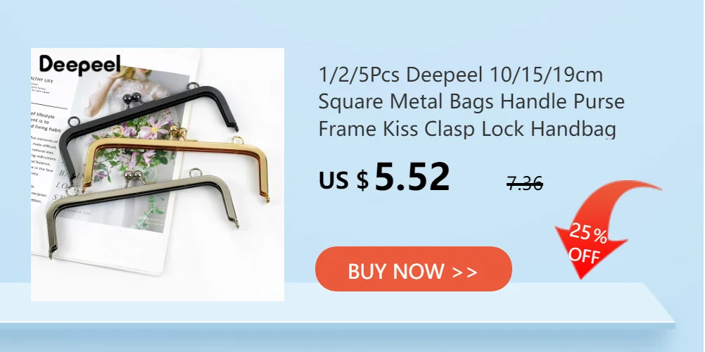 2/5/10Pcs Deepeel 10.5cm New Embossed Bead Metal Bag Handle Women Purse Frame Handbag Kiss Clasp DIY Sewing Brackets Accessories