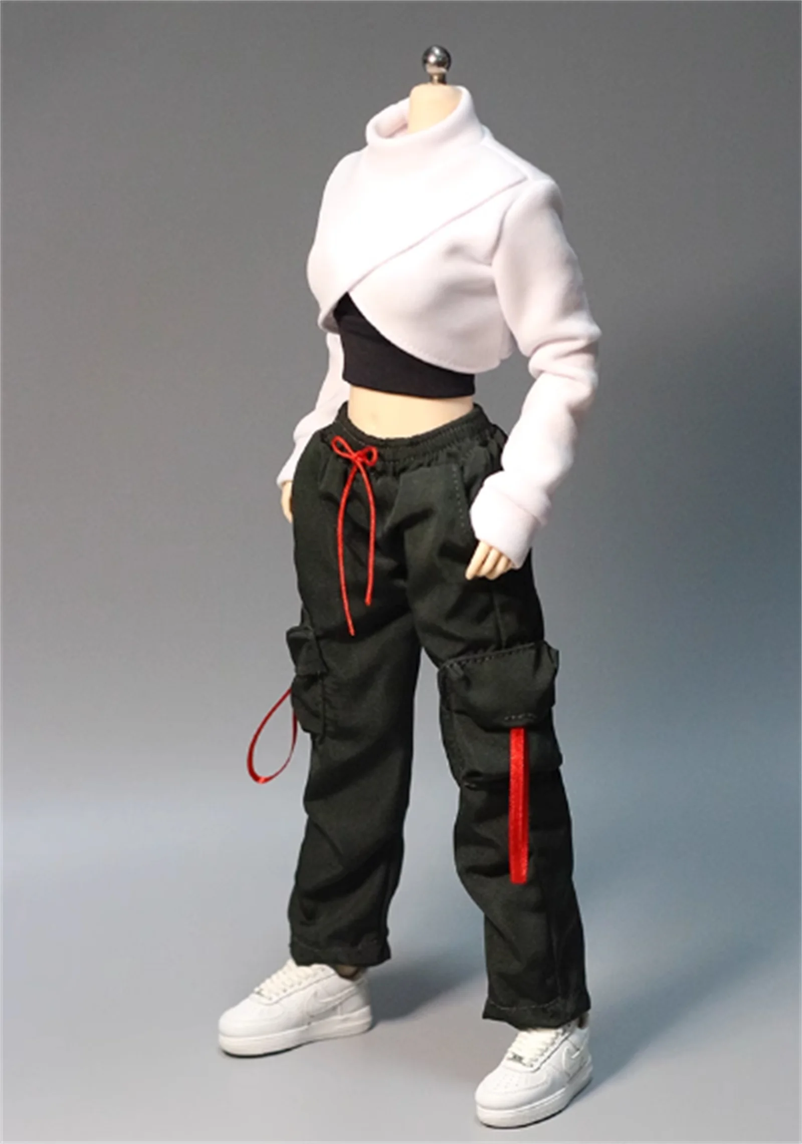 

1/6 Female soldier Pants clothing model Trendy hoodie workwear shirt trousers Model for 12" JiFor 12 inch figure model totys