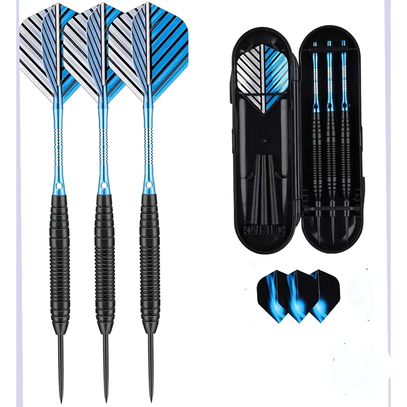 Professional Dart Metal Tip Set with Portable Storage Box 3pcs Steel Tip Dart Set