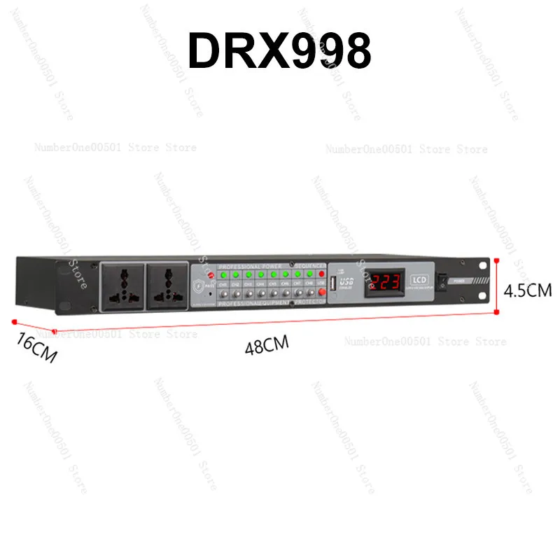

New 8 + 2-way Smart Power Sequencer Professional Sound Manager Stage Controller High Power