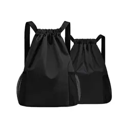 Mochila deportiva con cordón para hombre, bolsa de gimnasio de gran capacidad, plegable, impermeable, para ciclismo, fútbol, baloncesto y Fitness