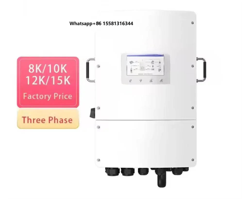 New Version of Solis 3 Phase Hybrid LV 48v  8kw 10kva 12kva Solar Inverter Inversor S6-EH3P(8-15)K02-NV-YD-L