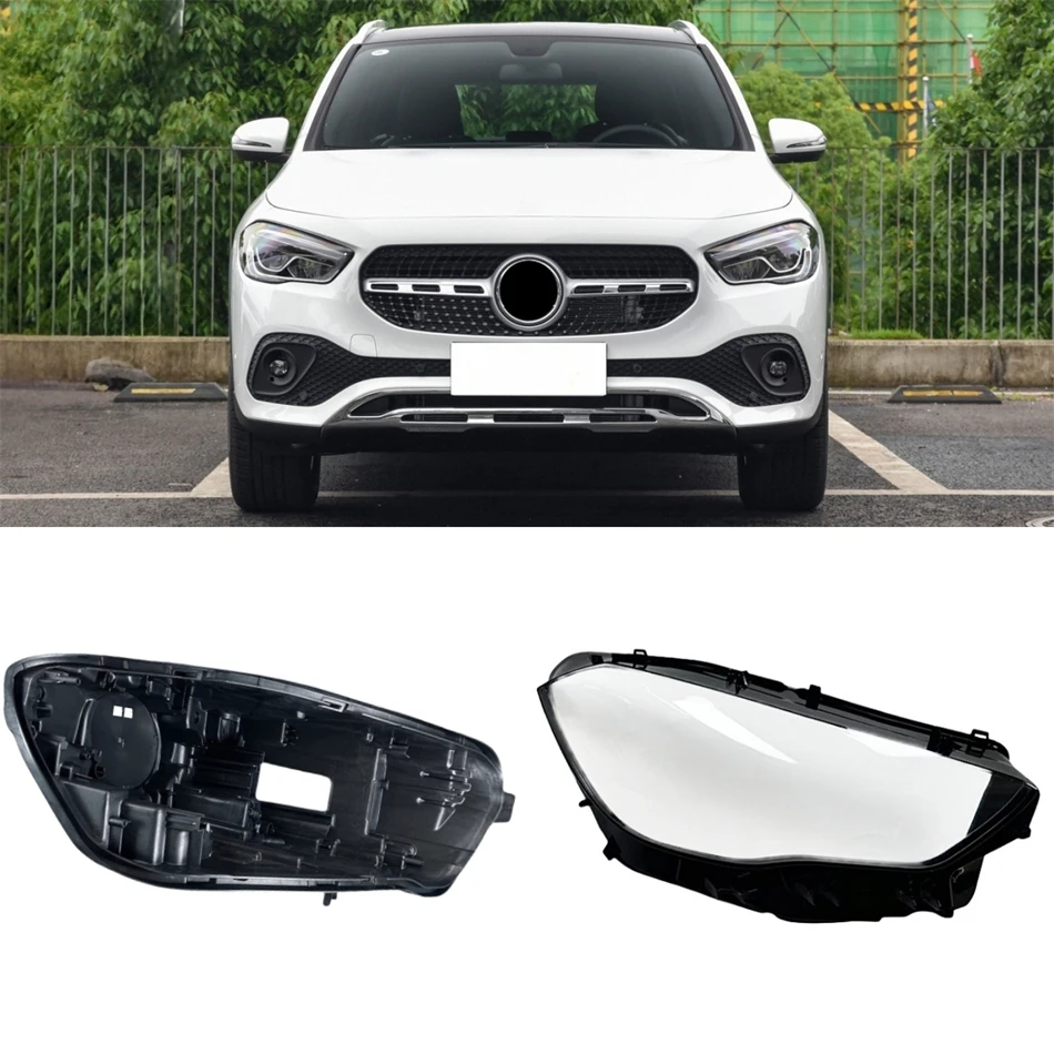 

For Mercedes Benz GLA X157 2020 2021 2022 2023 ACar Accessories Base Head Lamp Shell Headlight Plug Front Lamp Glass