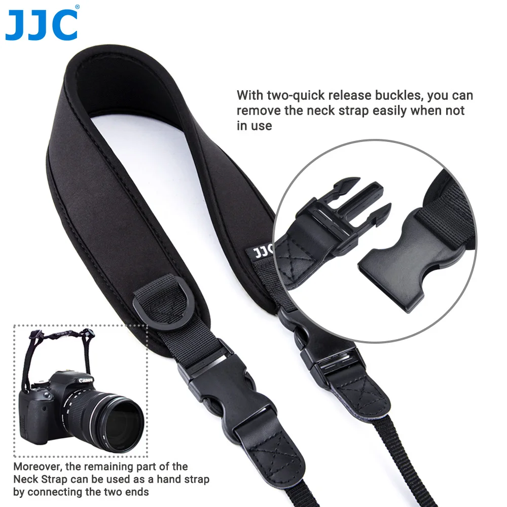 JJC Padded Soft Camera Shoulder Neck Strap Belt for Sony A7 V A7V A7M5 A7CR A7CII A7RV A9III Canon R100 Rebel T7 T8i T7i