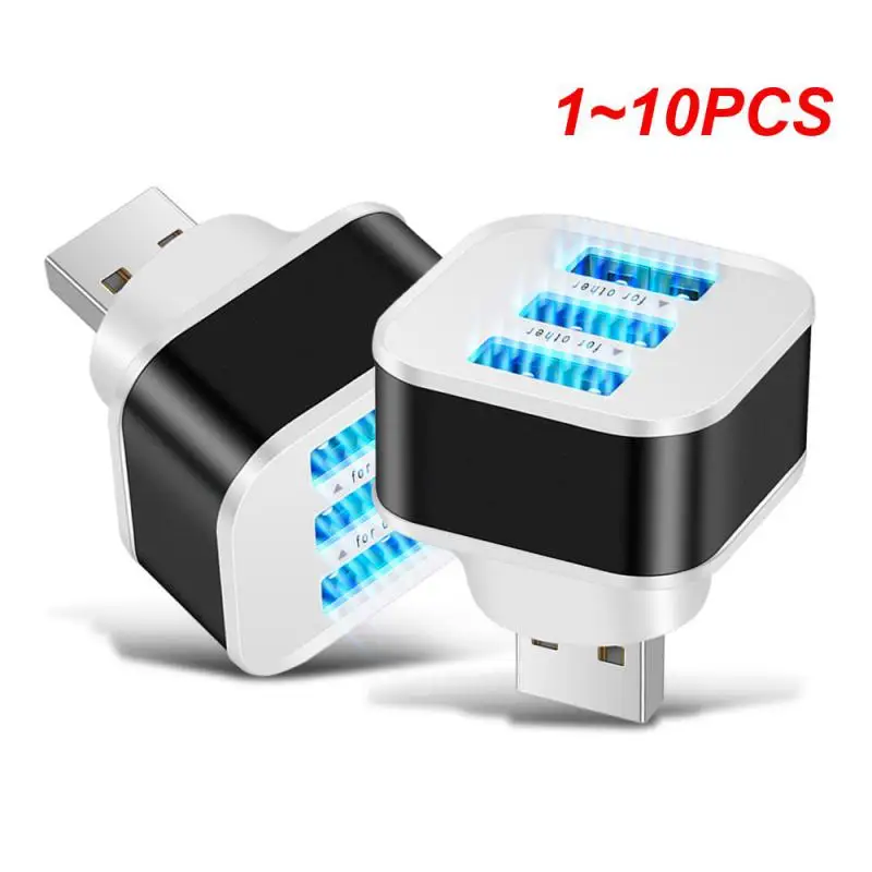 1~10PCS Hub Multi USB 2.0 Hub USB Splitter 3-in-1 Multi Ports 2.0 USB Extender Adapter Port Splitter For PC Computer Accessories