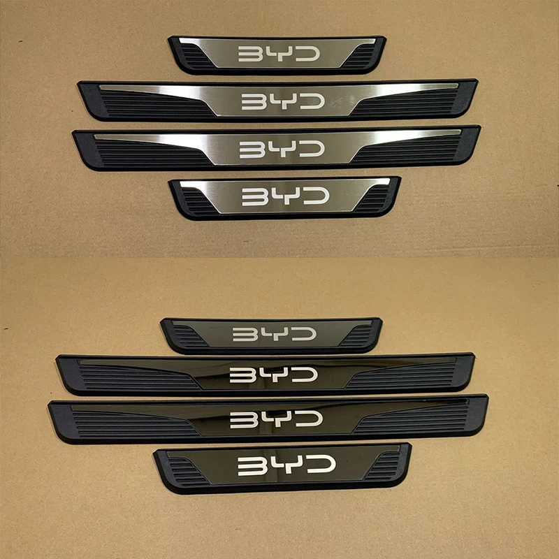 

For BYD ATTO 3/DOLPHIN/SEALION 7/ SHARK 6/Seal U Auto Door Sill Pedal Strip Protector Welcome Scuff Plate Cover Car Accessories