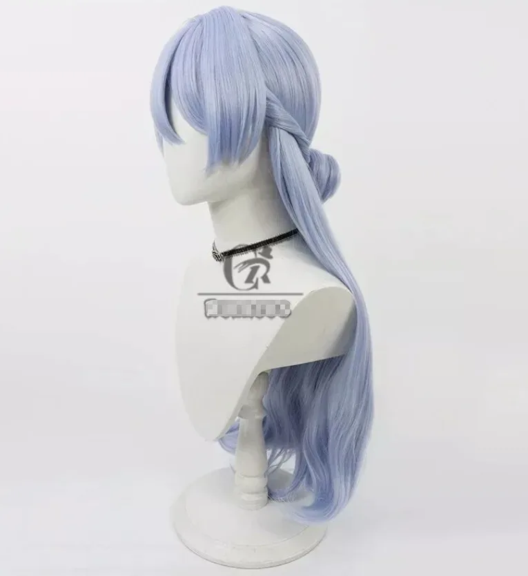 Honkai Star Rail Robin Cosplay Wigs 80cm Women Long Light Blue Synthetic Hair