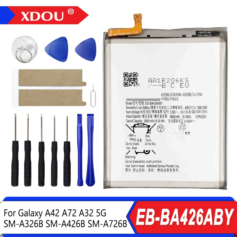 Brand New EB-BA426ABY 5000mAh High Quality Replacement Battery For Samsung Galaxy A42 A72 A32 5G Mobile Phone+Tools