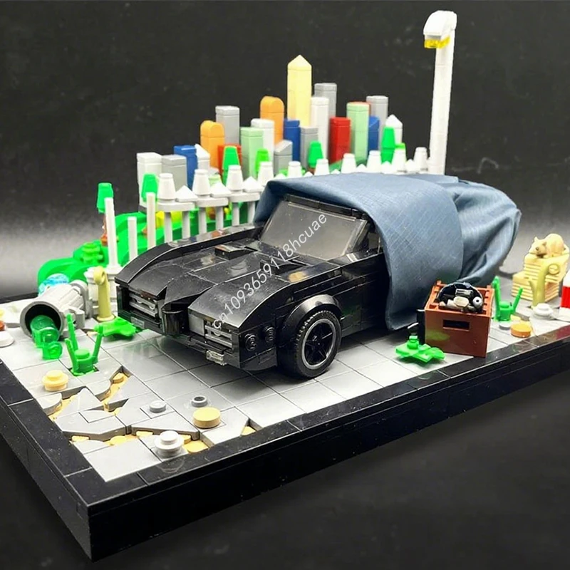 

875 шт. MOC The Punishers Ponty GTO StreetFind Diorama City Champions модель суперкара строительные блоки модульные игрушки рождественские подарки