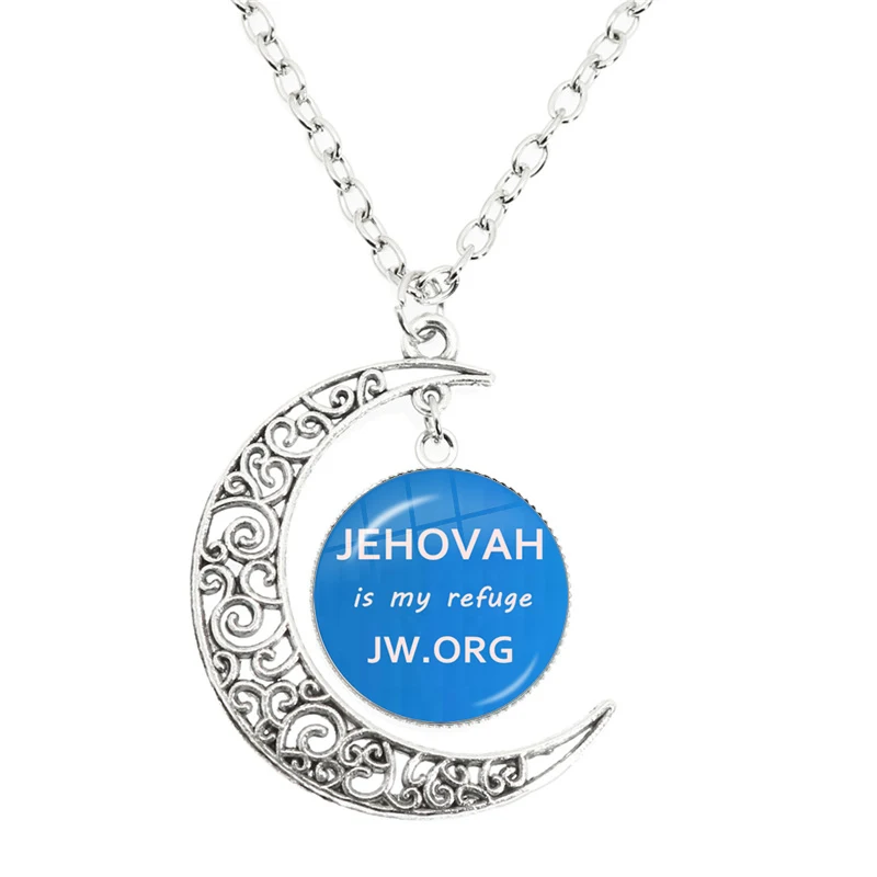 Jw.Org Jehovah's Witnesses Jw The Bible Love Moon Necklaces Dome Glass Pendants Gives Girl Birthday Gift Jewelry