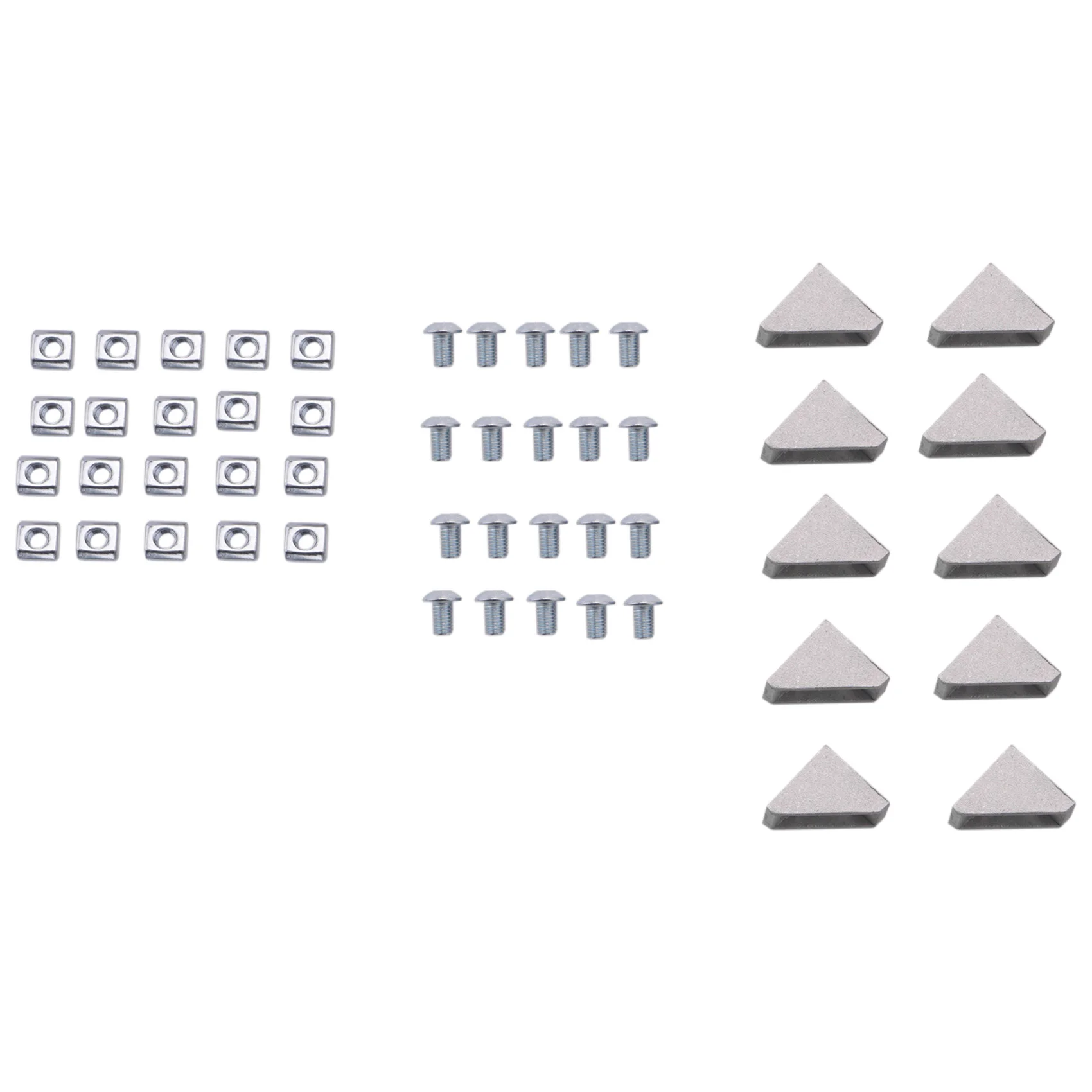 AS53-50Pcs Corner Bracket 2020 Series Aluminum Profile Connector Set for 6mm Slot Aluminum Profile