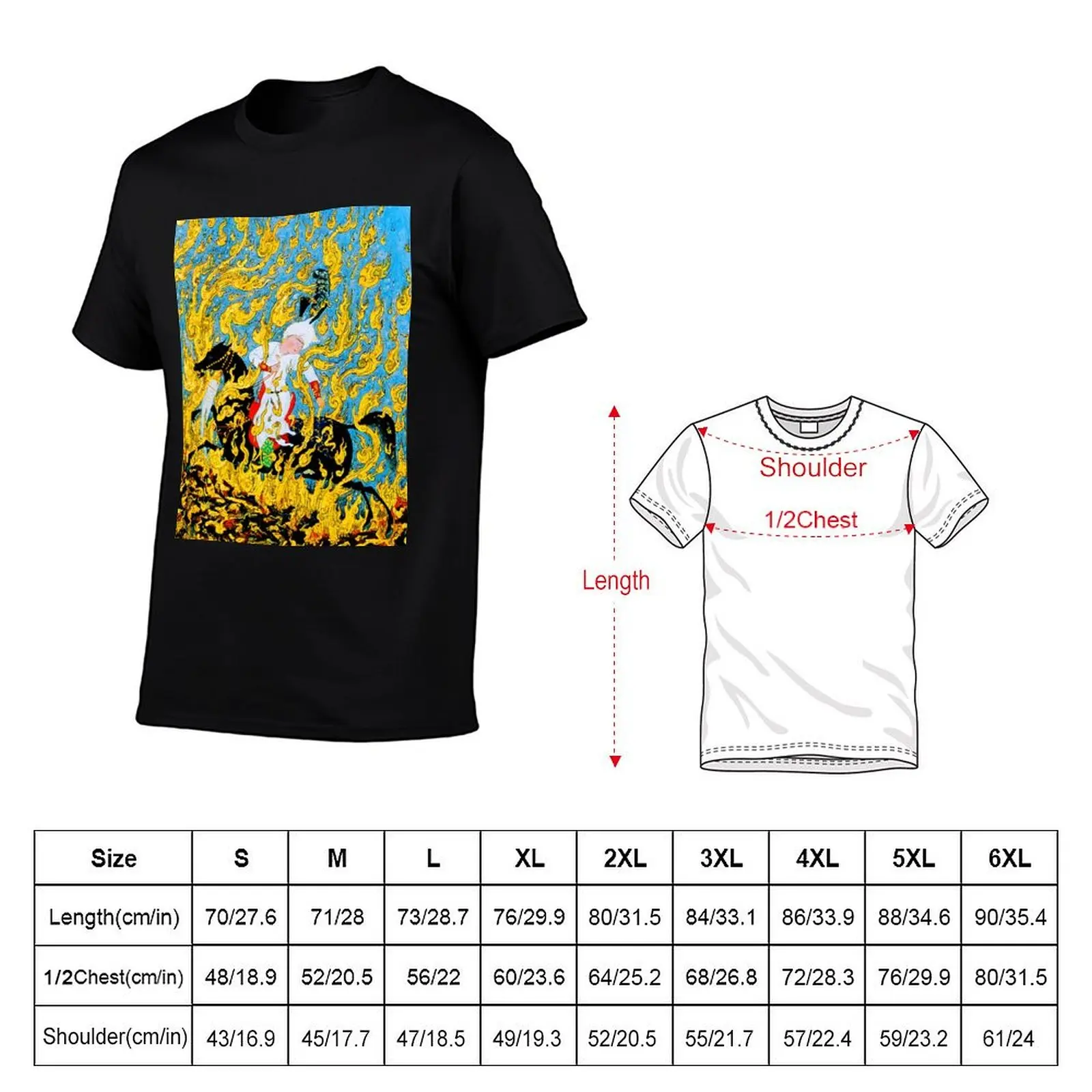 Young man on horseback T-Shirt man t shirt aesthetic clothes vintage graphic tee cute clothes oversized t shirts for men