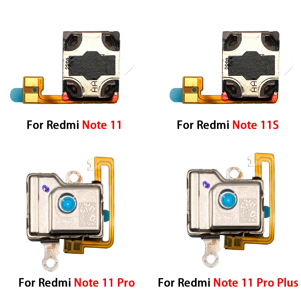 For Redmi Note 11/11Pro/11 Pro Plus Note 11S Earpiece Flex Cable Ear Speaker Ringer Buzzer Module Replacement Parts