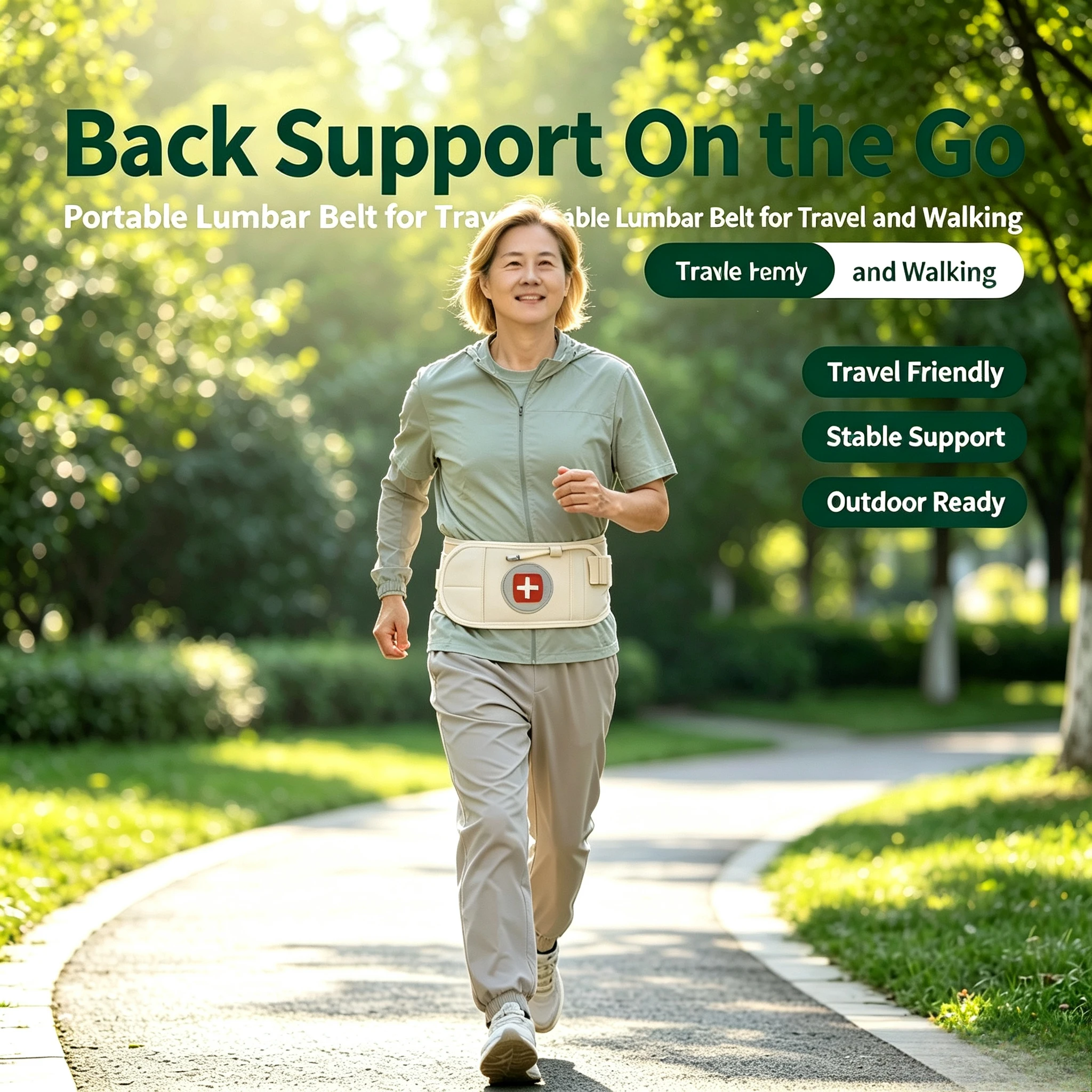Inflatable Lumbar Belt Herniated Disc Decompression Breathable Fixation Traction Waist Orthosis Adjustable Durable Correction