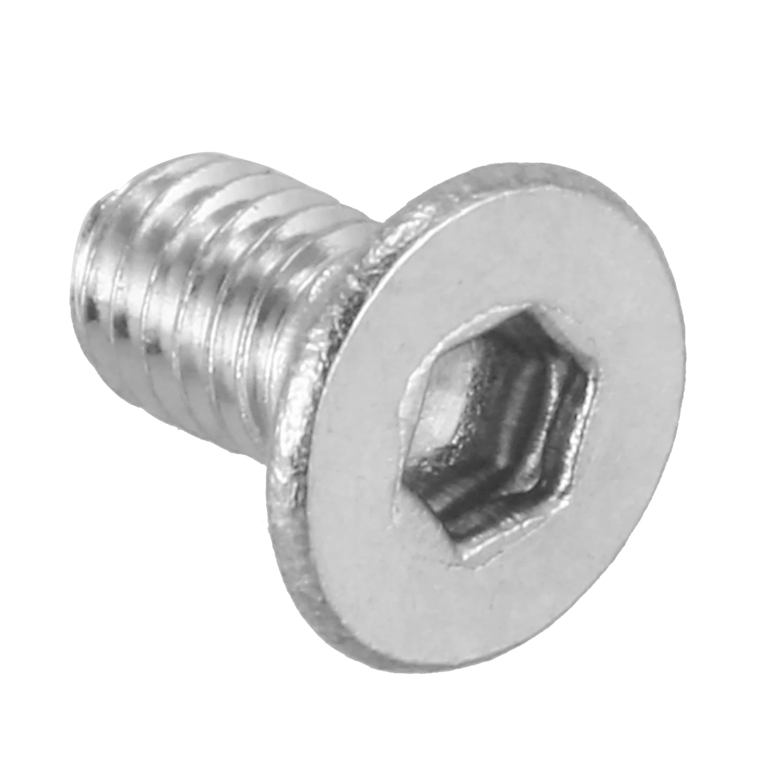 Pernos de tornillo de cabeza plana avellanada, enchufe hexagonal M3 x 6mm, 50 piezas