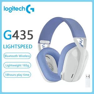 Logitech G435 Lightspeed 7.1 Tai nghe trò chơi không dây 7.1 Âm thanh vòm micrô Buetooth Ear Gamer 10 Điện thoại bán hàng chính Logitech - №2