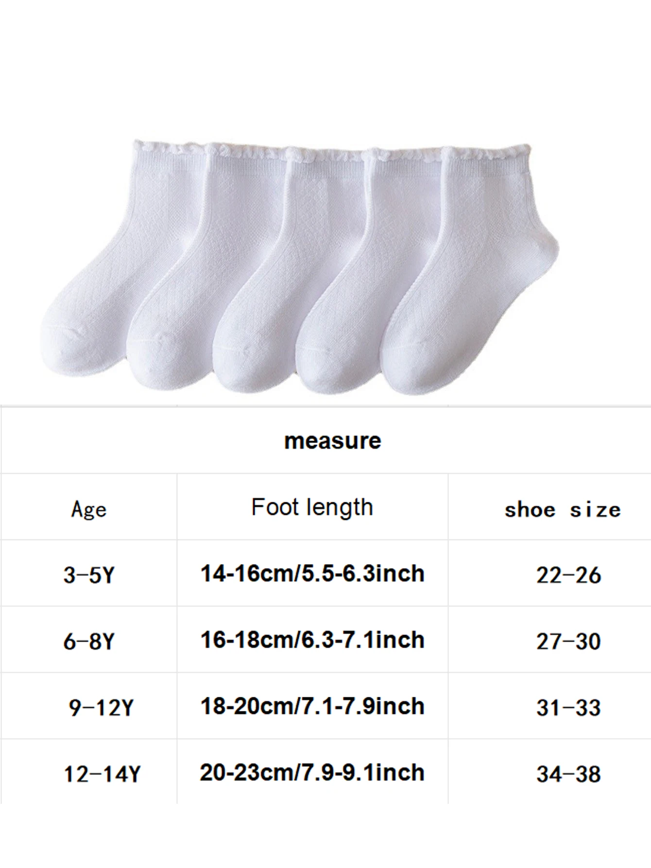 3 Pair Kids Soft Pure white Print Baby Girl Socks Autumn Winter Warm Children Middle Tube Socks ﻿