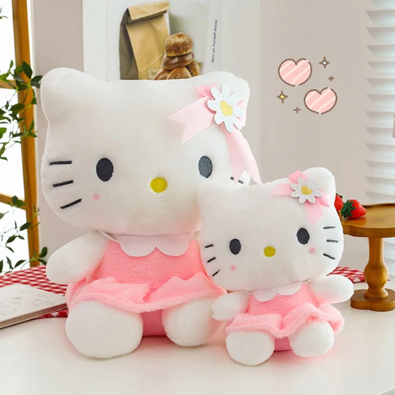 

20/30 см Kawaii Sanrio плюшевая кукла цветочная серия Hello Kitty Kuromi плюшевая кукла мягкая кукла подушка детский подарок на день рождения
