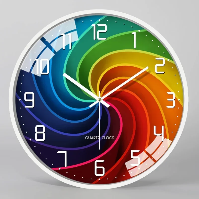 

Modern Silent Wall Clock Metal Clock Living Room Bedroom Clocks Wall Home Decor Wall Watch Creative
