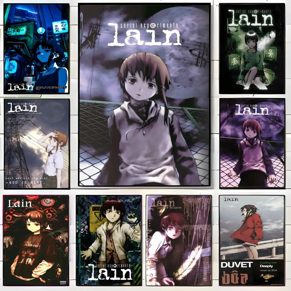 s-serial e-experiments l-lain Poster Wall Art Print Poster Decorative Mural Home Decor Gift Unframed