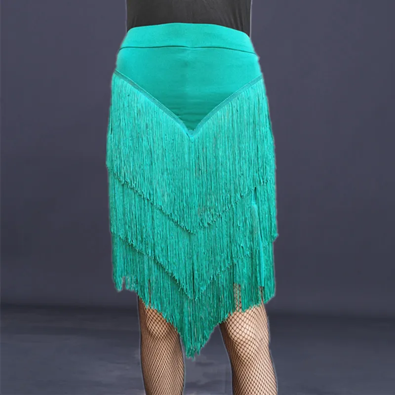 

Latin Dance Skirt Women Autumn Performance Tassel Bottoms Practice Dance Costume