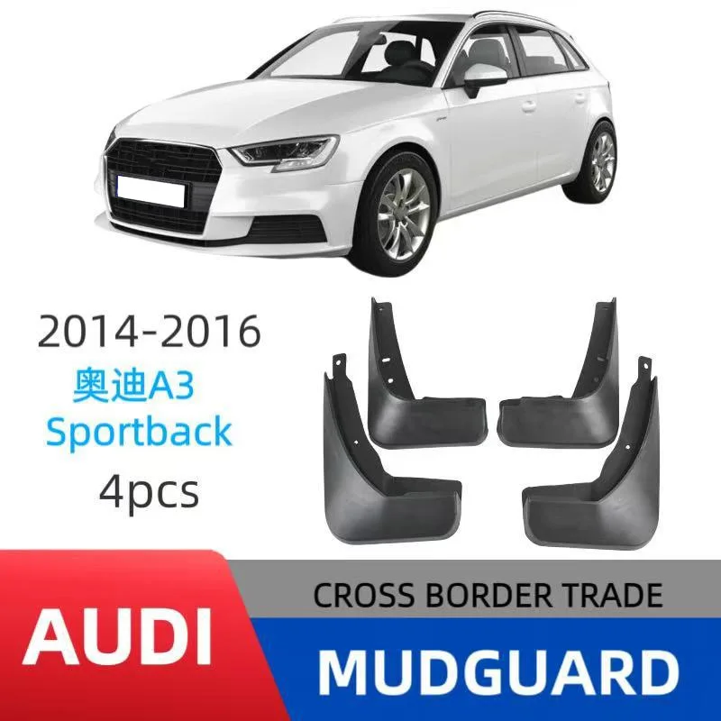 

For 2014-2016 Audi A3 Sportback Car Mudguards Cover Front and Rear Parts Splash Proof Cars Mud Flaps Wheel Guards Accessories