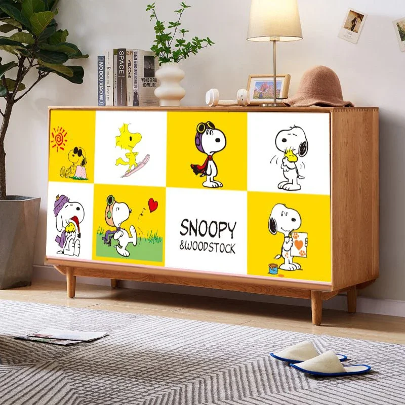 Snoopy Schrank staub dicht Vorhang Küche Lager regal Kleider schrank Abdeckung Fenster tür Vorhang Haushalt Staub tuch Wohnkultur Geschenk