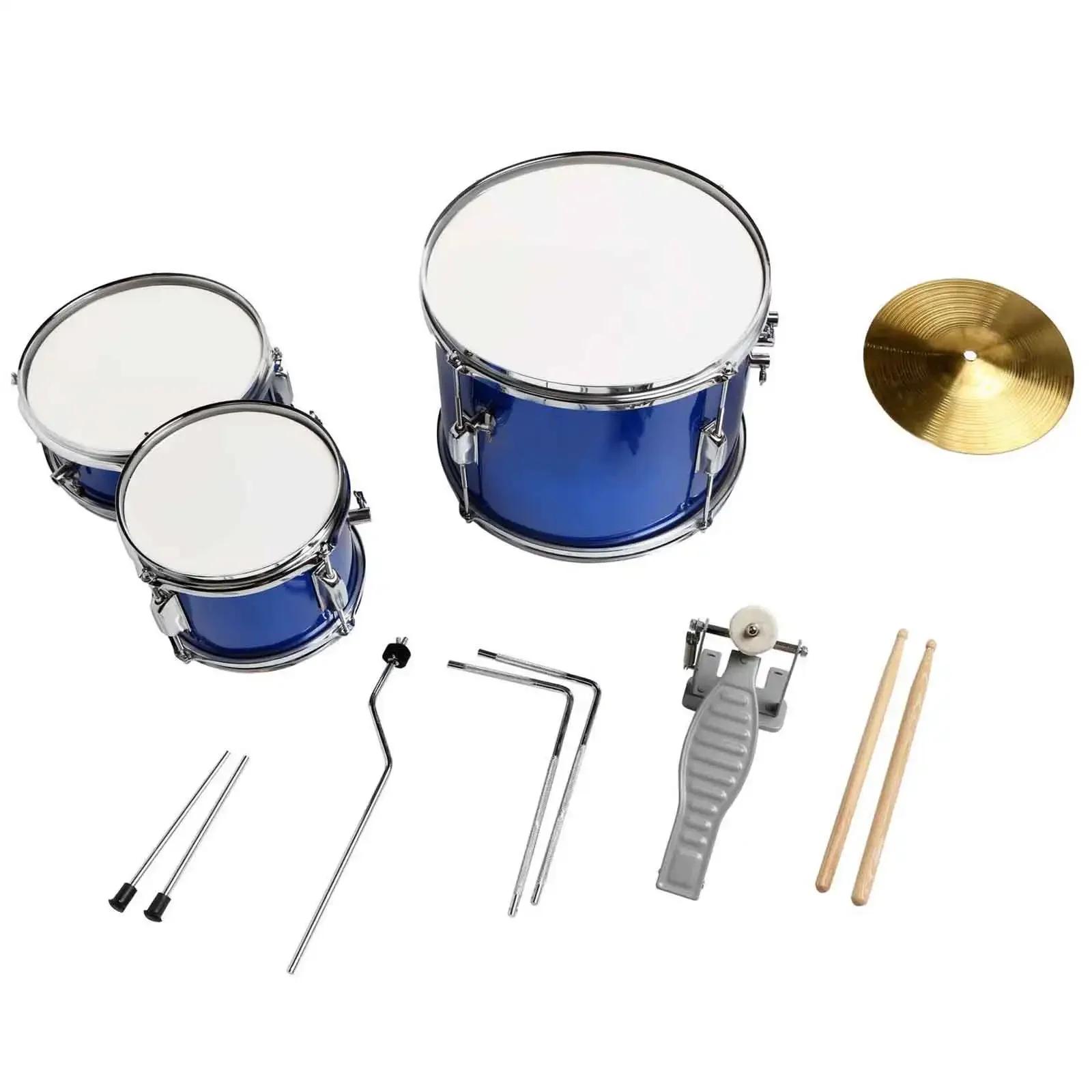 China Factory Hot Selling Premium Quality 3 Piece Junior Drum Set Kids Jazz Acoustic Drum Set With Oem Service